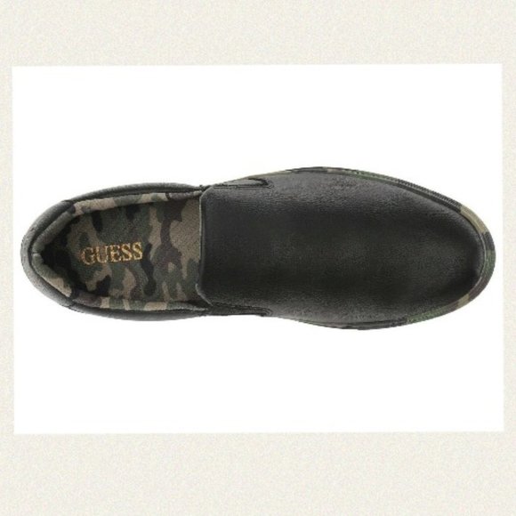 GUESS Men's Bello Pebble Leather Camo Slip-Ons Size 8 - Picture 5 of 9